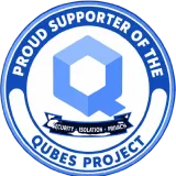 Supporter badge for Qubes OS
