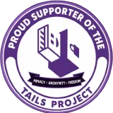 Supporter badge for Tails