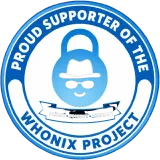 Supporter badge for Whonix